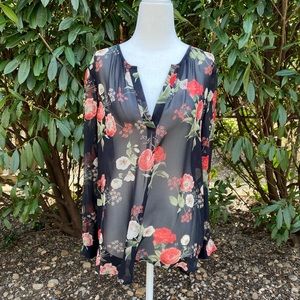 Joie floral silk blouse